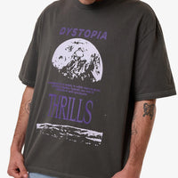 Thrills - Dystopia Box Fit Oversized Fit Tee in Merch Black