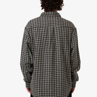 Thrills - Hazed Long Sleeve Shirt in Black
