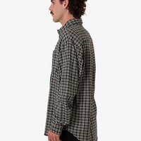 Thrills - Hazed Long Sleeve Shirt in Black