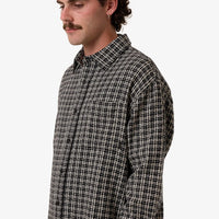 Thrills - Hazed Long Sleeve Shirt in Black
