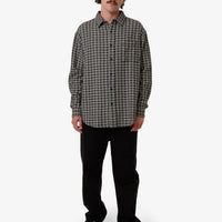 Thrills - Hazed Long Sleeve Shirt in Black