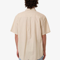 Thrills - Locked in Stripe Short Sleeve Shirt in Heritage White
