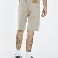 Thrills - Destroyed Bones Denim Short in Smokey Taupe