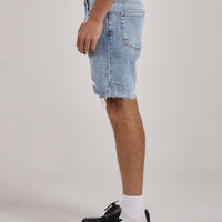 Thrills - Destroyed Bones Denim Short in Ash Blue