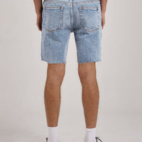 Thrills - Destroyed Bones Denim Short in Ash Blue