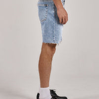 Thrills - Destroyed Bones Denim Short in Ash Blue