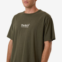 Thrills - Thrills Workwear Embro Merch Tee in Grape Leaf