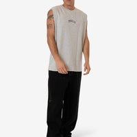 Thrills - Roosevelt Merch Fit Muscle Tee in Snow Marle