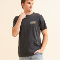 Brixton - Norvell S/S Tee in Black Worn Wash