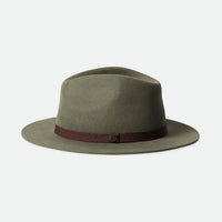 Brixton - Messer Packable Fedora in Light Moss