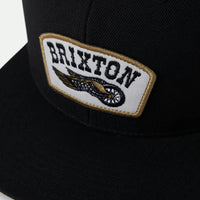 Brixton - Roller MP Snapback Cap in Black