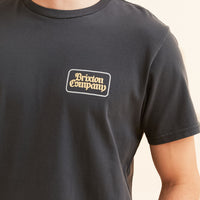 Brixton - Norvell S/S Tee in Black Worn Wash