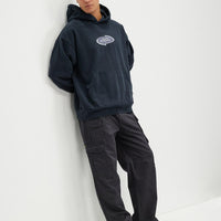 Thrills - Throttle Slouch Pull On Hoodie in Twilight Black