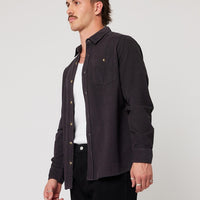 ROLLAS - Men at Work Cord Shirt in Black