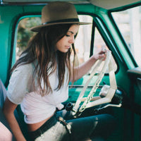 Brixton - Messer Packable Fedora in Sand