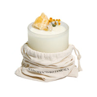 SEVENTEEN70/BOTANICALS - GOLDEN WATTLE + ORANGE CALCITE CANDLE