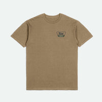 Brixton - Linwood S/S Tee in Tiger Eye/Navy