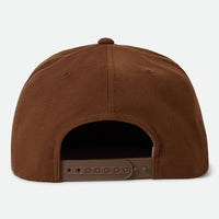 Brixton - Oath III Snapback Cap Hat in Coffee