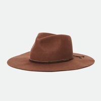 Brixton - Hailey Fedora in Coffee