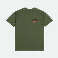 Brixton - Regal S/S Tee in Ivy Green Wash/Black/Rust