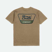 Brixton - Linwood S/S Tee in Tiger Eye/Navy
