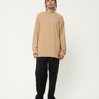 Afends - Essential Long Sleeve Tee in Tan