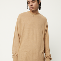 Afends - Essential Long Sleeve Tee in Tan