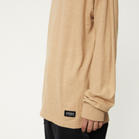 Afends - Essential Long Sleeve Tee in Tan