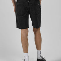 Thrills - Destroyed Bones Denim Short in Aged Black