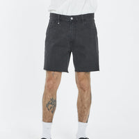 Thrills - Mandude Denim Short in Aged Black