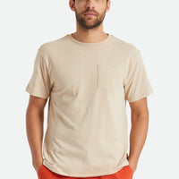 Brixton - Basic S/S Pocket Tee in Mojave