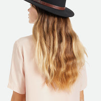 Brixton - Messer Packable Fedora in Black