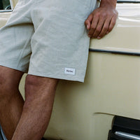 RHYTHM - Textured Linen Brodie Jam Shorts in Incense