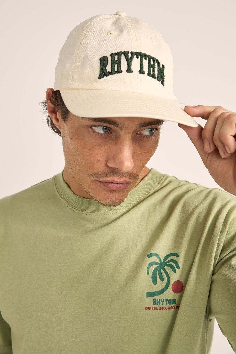 RHYTHM - Arch Sports Cap in Bone