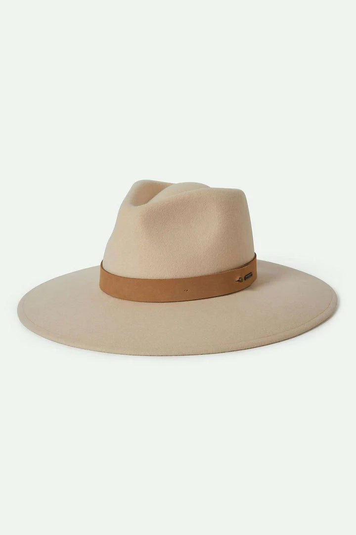 Brixton - Eleanor Felt Packable Hat in Macadamia