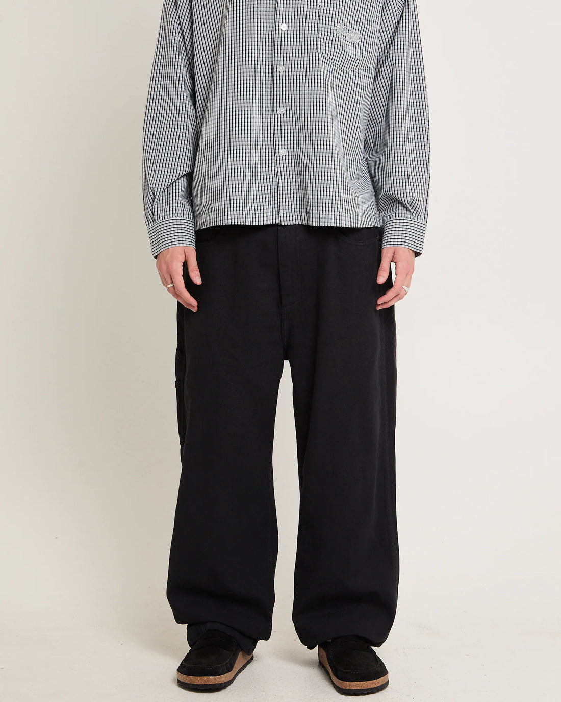ROLLAS - Big Boss Canvas Jean in Washed Black