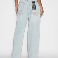 Ksubi - Low Rider Skyfall Rampant Ripped Jean in Denim