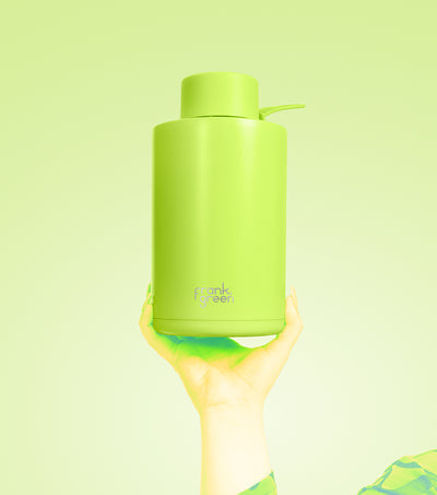 Frank Green - LIMITED EDITION 2 Litre Stainless Steel Ceramic Reusable Bottle in Pistachio Green