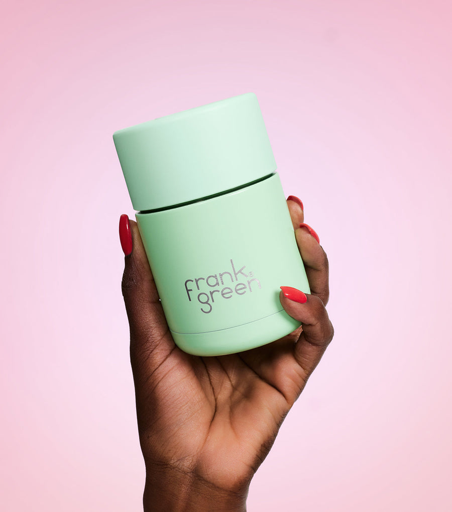 Frank Green -230ml  Ceramic Reusable Cup in Mint Gelato