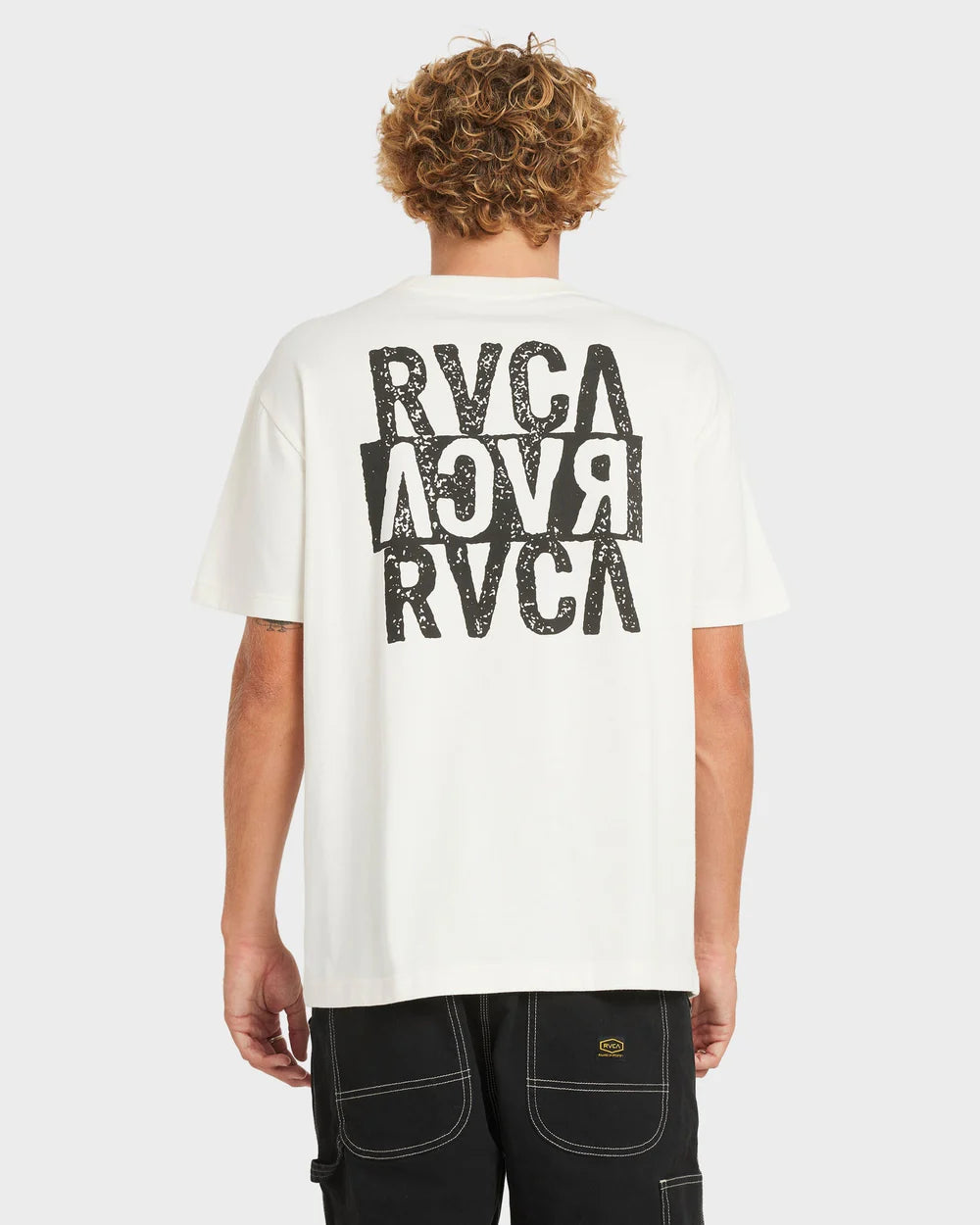 RVCA - New Stack SS T-Shirt in Antique White