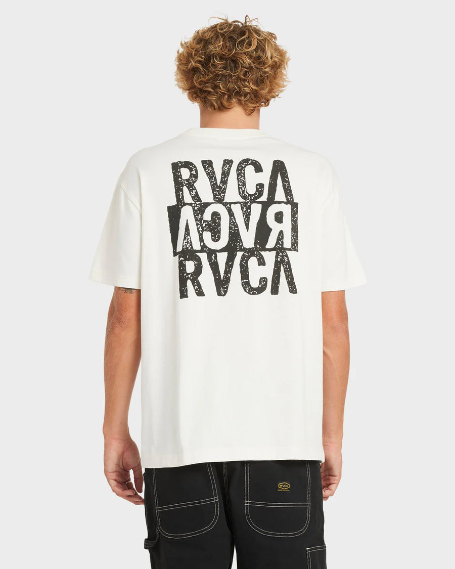 RVCA - New Stack SS T-Shirt in Antique White