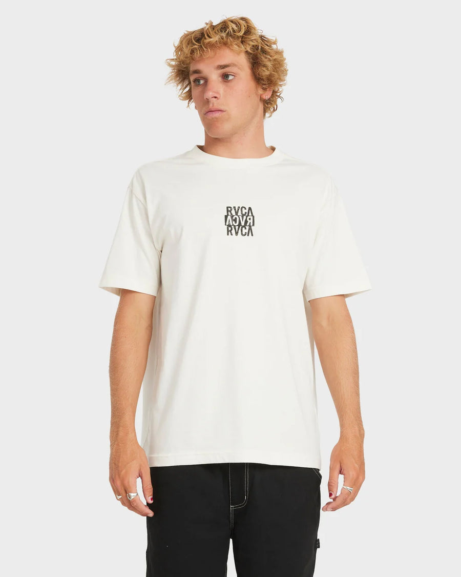 RVCA - New Stack SS T-Shirt in Antique White