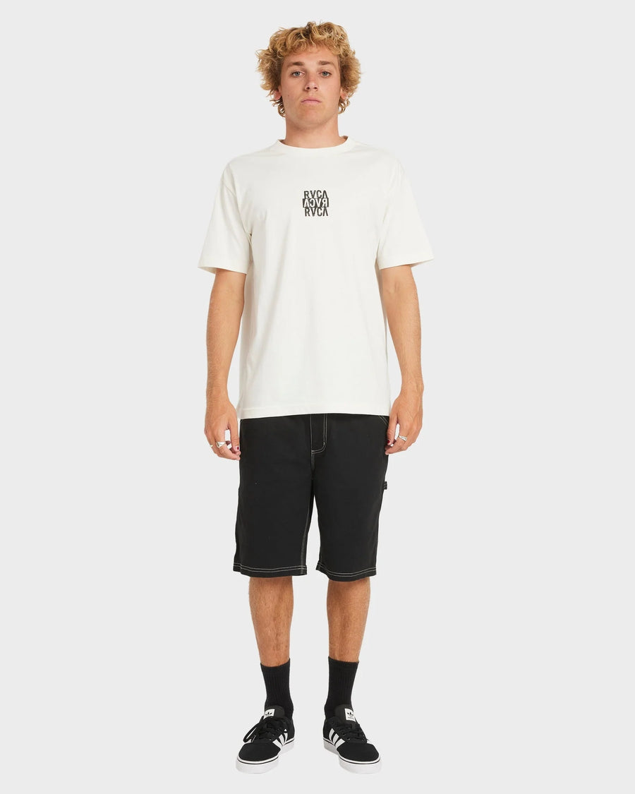 RVCA - New Stack SS T-Shirt in Antique White
