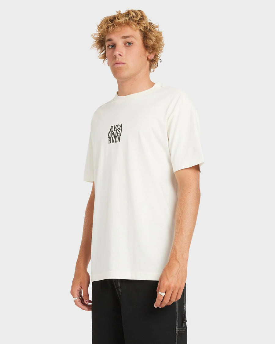 RVCA - New Stack SS T-Shirt in Antique White