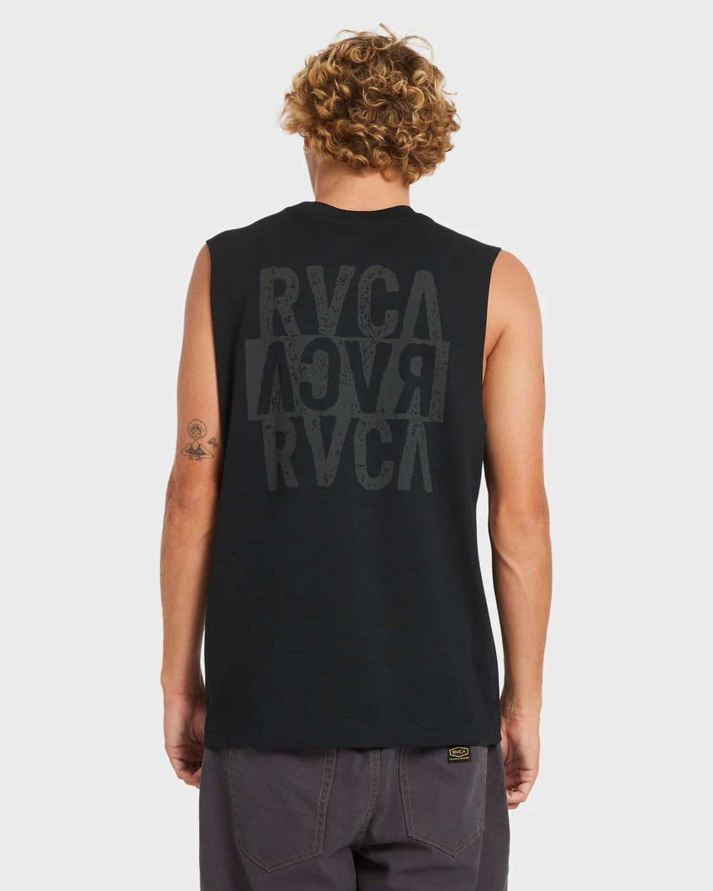RVCA - Staxed Muscle SS T-Shirt in Black