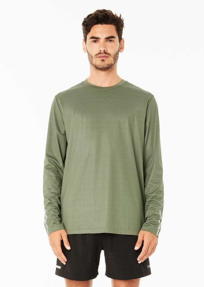 P.E NATION - Adrenalin Long Sleeve Tee in Khaki