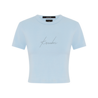 Ksubi - Moniker Baby Tee in Sky Blue