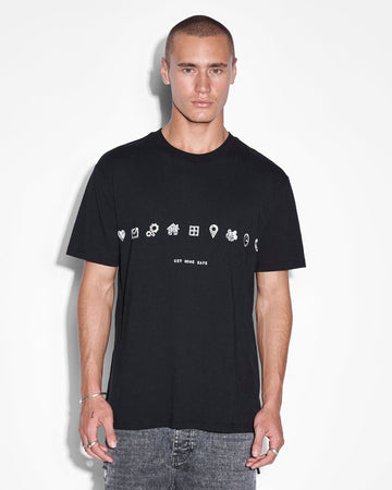 Ksubi - Ikonik Kash SS Tee in Jet Black