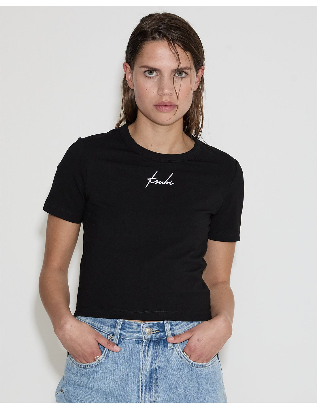 Ksubi - Script Baby Tee in Black