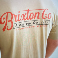 Brixton - Belford S/S Tee in Oatmeal